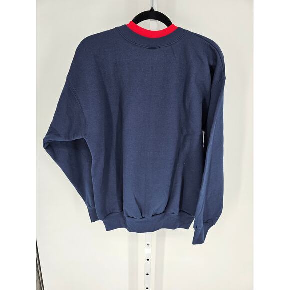 MC Energy Sportswear VTG Size L Bear Sweater Blue Chocolate Makes Life Bearable - Picture 4 of 4